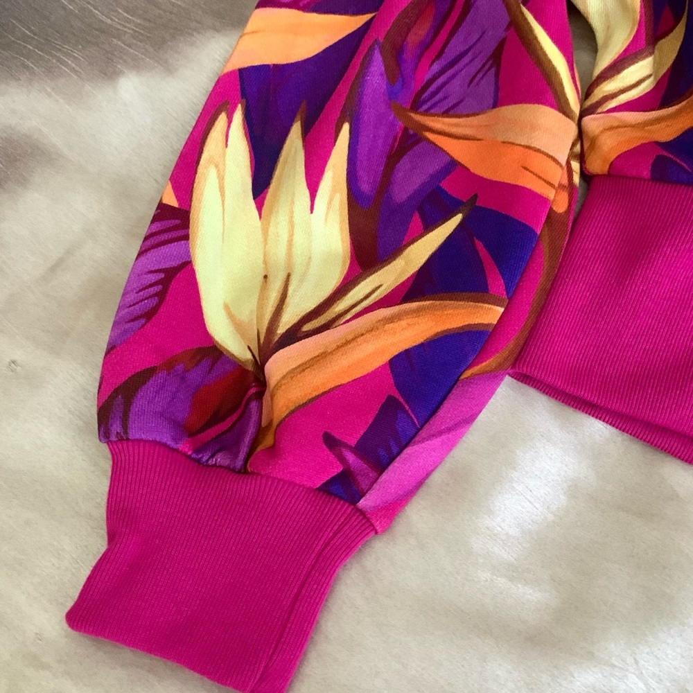 NWT Farm Rio Floral Women's Cropped Jacket - Multicolor - Picture 5 of 10
